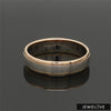 Platinum Love Bands with Rose Gold & Yellow Gold Edges JL PT 651