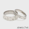 Designer Platinum  Princess Diamond Cut Couple Ring JL PT CB 87