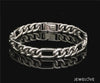 Men of Platinum | Heavy Figaro Platinum Sachin Bracelet JL PTB 1045