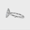 70-Pointer Marquise Cut Solitaire Diamond Platinum Ring JL PT 19009-B