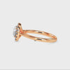 70-Pointer Solitaire Diamond Shank 18K Rose Gold Ring JL AU 19021R-B
