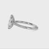 70-Pointer Marquise Cut Solitaire Diamond Shank Platinum Ring JL PT 19019-B