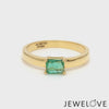 18K Yellow Gold Emerald Diamond Ring JL AU 102
