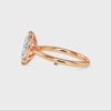 70-Pointer Marquise Cut Solitaire Diamond 18K Rose Gold Ring JL AU 19009R-B