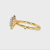70-Pointer Heart Cut Solitaire Halo Diamond 18K Yellow Gold Ring JL AU 19028Y-B
