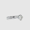 70-Pointer Solitaire Platinum Twisted Shank Ring JL PT 0178-B