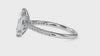 70-Pointer Solitaire Halo Diamond Shank Platinum Ring JL PT 19021-B