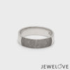 Customized Fingerprint Engraved Platinum Rings for Women JL PT 270