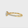 70-Pointer Solitaire Diamond Shank 18K Yellow Gold Ring JL AU 19011Y-B