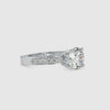 1-Carat Solitaire Platinum Diamond Shank Ring JL PT 0167-C