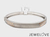 Platinum Rose Gold Diamond Bracelet with Matte Finish for Men JL PTB 1181