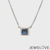 Blue Sapphire Pendant in Platinum JL PT P 317