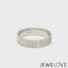 Platinum Unisex Couple Rings with Unique Texture JL PT 1333