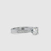 70-Pointer Solitaire Platinum Diamond Shank Ring JL PT 0166-B