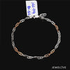 Japanese Platinum & Rose gold Links Bracelet JL PTB 1263