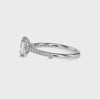 70-Pointer Emerald Cut Solitaire Diamond Shank Platinum Ring JL PT 19015-B