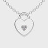 Platinum Diamond Heart Pendant for Women JL PT P 1214