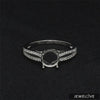 Platinum Diamond Split Shank Mounting Ring JL PT 1217-M