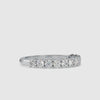8-Pointer Platinum Half Eternity Diamond Engagement Ring JL PT 0066