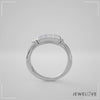 Openable 18K White Gold Ring with Princess Cut Diamonds JL PT 1032