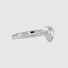 30-Pointer Pear Cut Solitaire Platinum Diamond Shank Ring JL PT 0679