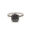 Customised Designer Platinum Ring Black Diamond JL PT 1149