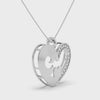Designer Platinum Heart Diamond Pendant for Women JL PT P LC933