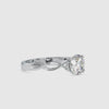 0.70cts. Solitaire Platinum Twisted Shank Engagement Ring JL PT 0137