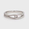 Ready to Ship - Ring Size 11, Platinum Women’s Ring with Curves JL PT 451