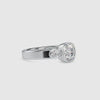 0.50cts. Cushion Cut Solitaire Platinum Diamond Engagement Ring JL PT 0098