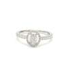 Ready to Ship - Ring Size 12, Oval Solitaire-Look Platinum Diamond Ring for Women JL PT 1004