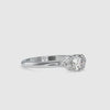 50-Pointer Solitaire Platinum Diamond Engagement Ring JL PT 0035