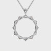 Platinum Diamonds Circle Pendant for Women JL PT P 1292