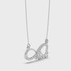 Platinum Diamond Love Infinity Pendant for Women JL PT P LC908