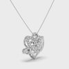 Designer Platinum Heart Diamond Pendant for Women JL PT P LC950