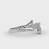 Designer Platinum Diamond Heart Ring for Women JL PT LC899