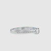 30-Pointer Raised Solitaire Platinum Diamond Shank Engagement Ring JL PT G 120
