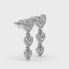 Designer Platinum Diamond Heart Earrings for Women JL PT E LC839