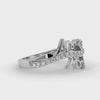 Designer Platinum Diamond Heart Ring for Women JL PT LC887