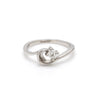 Curvy Platinum Solitaire Ring for Women JL PT 510