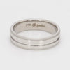 Designer Half Eternity & Plain Platinum Couple Rings JL PT 524