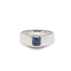 1 Carat Approx  Blue Sapphire Platinum Ring JL PT 1218