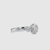 Platinum Diamond Halo Solitaire Engagement Ring JL PT 0189