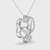 Platinum Diamond Heart Pendant for Women JL PT P LC913