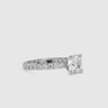 30-Pointer Solitaire Diamond Shank Platinum Ring JL PT 0154