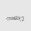 0.50cts. Solitaire Platinum Diamond Shank Engagement Ring JL PT 0119