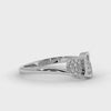 Designer Platinum Diamond Heart Ring for Women JL PT LC884