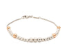Platinum Evara | Rose Gold Bracelet with Diamond Cut Balls for Women JL PTB 826