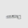 0.50cts. Solitaire Platinum Diamond Shank Engagement Ring JL PT 0169-A