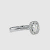 0.30cts. Solitaire Platinum Diamond Halo Engagement Ring JL PT 0101-B